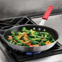 Tramontina Professional 12-Inch Non Stick Large Frying Pan, Heavy-Gauge Aluminum Skillet with Reinforced Nonstick Coating, Red Handle, Dishwasher and Oven Safe