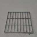 Galvanized Steel Drain Grate,11.8x11.8 Heavy Duty Outdoor Drain Cover,B125 Class Channel Grate,Rust-Proof Metal Sewer Grate,Silver Square Drainage Grate for NDS 12x12 Catch Basin