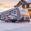 Umbrauto Travel Trailer RV Cover 35-38ft: 9-Layer Waterproof Camper Cover