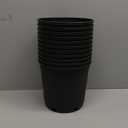 Nursery Pot 1 Gallon 1 Gal 2 Gal 3 Gal 5 Gal 7 Gal 10 Gal 15 Gal Nursery Container Injection Molded Pot Fit for Plants Soil Growers or Hydroponics (10,2 Gallon)