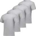 Hanes Men's Short Sleeve T-Shirt Pack, Big & Tall, Crewneck Cotton T-Shirts for Men, Value Packs (XXXL)