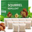 Squirrel Repellent, Chipmunk Repellent Outdoor, 10 Pack Squirrel Deterrent for Attic, Chipmunk Deterrent for Garden, Keep Squirrels Away for Car, Indoor Repellents Squirrel Pouches for Potted Plant