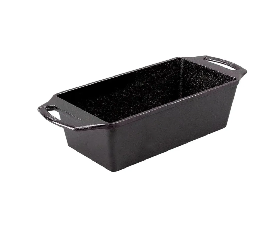 Lodge Cast Iron Loaf Pan 8.5x4.5 Inch, Black