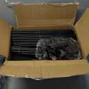 VTRIN Tall Shoe Rack with Cover, 10 Tier Shoe Organizer Storage for 50-55 Pairs Shoes and Boots Large Capacity Shoe Shelf with 8 Pockets Free Standing Shoe Rack for Closet, Entryway, Garage (Black)