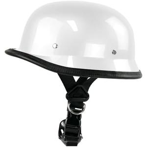 German Style Motorcycle Helmet,Adult Half Helmet Open Face DOT Approved, Motorcycle Cruiser Scooter Cool Helmet
