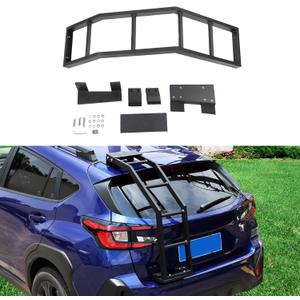 PIUGILH Roof Rack Tailgate Ladder, Rear Window Ladder Compatible with Subaru Crosstrek 2023 2024 Exterior Accessories, Black