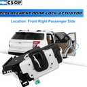 Front Right Passenger Side Door Lock Latch Actuator Replacement for Ford F-150 Lobo 2009-2014, Explorer 2011-2019, Mustang 2010-2014, Taurus 2013-2019, Lincoln Mark LT 2010-2014, 9L3Z5426412A