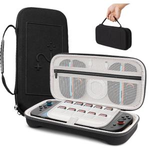 CBDYWVR Carrying Case for Nintendos Switch 2(2025) ,Ultra Slim Premium Portable Travel Case Compatible with Switch 2 Accessories,Switch 2 StorageCase with 10 Game Card Slots,Accessories Storage Bag (Black)