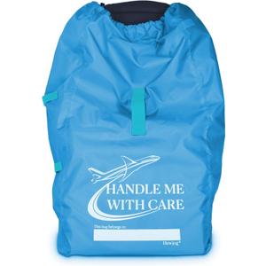 Car Seat Travel Bag for Airplane, Carseat Cover for Air Travel for Infant Carriers Booster Convertible, Blue