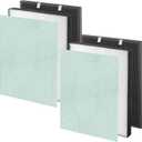 2 Set Air400 True HEPA Replacement Filter Set Compatible with Bissell Air400 Air Cleaner Purifier, 2521 True HEPA Filters and Pre-Filters, 2520 Activated Carbon Filters, Part No# 2521, 2520