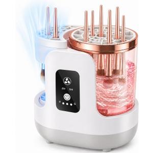 Electric Makeup Brush Cleaner Machine with Automatic Cleaning and Drying Functions Portable Makeup Brush Cleaner for All Size of Makeup Brushes Gifts for Makeup Lovers