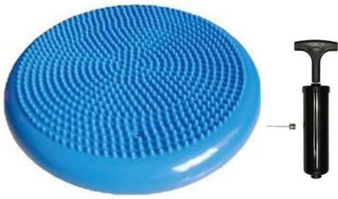 Therapists Choice Inflated Air-Filled Stability Balance Disc with Pump (Blue)