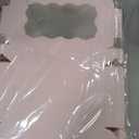 60Pcs 7 x 4 3/8 x 1 Inch Cookie Boxes with Clear Window Small Pink Cookie Boxes Bakery Treat Boxes for Dessert, Donuts, Pie, Candy, Macaron