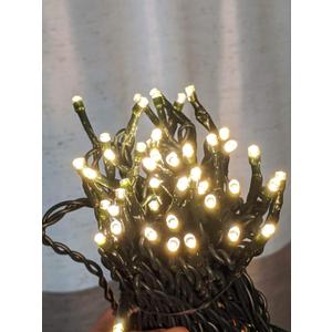 33ft 100-LED Outdoor Waterproof Warm White String Lights - Works with Low Voltage Landscape Lighting Systems (12V)