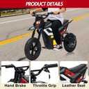24V Kids Electric Dirt Bike, 350w Motorcycle with 10 MPH Max Speed & 12-Mile Range,Rear Wheel Suspension, Twist Grip Throttle, Rubber Tires, 21.26 inches x 45.67 inches x 26.38 inches