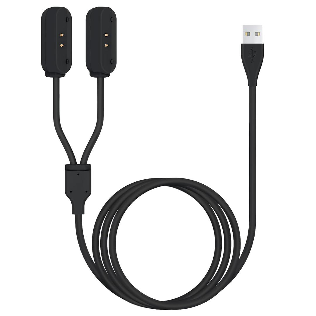 2 in 1 Portable Magnetic Charger Cable for Tractive GPS Tracker - Fast Charging USB Cord Compatible with Tractive Dog Pet GPS Trackers, Durable & Compact Design for Home/Outdoor Use (Black)