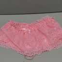 Sissy Lace Panties Men's Ruffled Panties Thongs Mini Skirt Thongs Gay Lingerie (Pink, 1pc) One Size