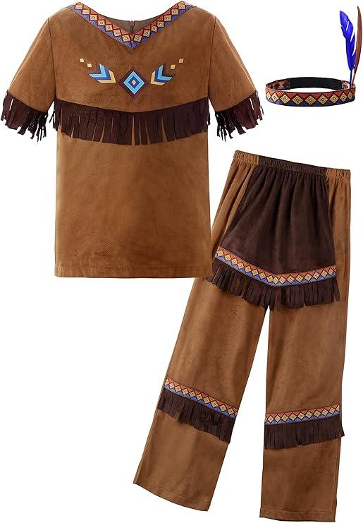 ReliBeauty Native Costume Boys Kids Dress Outfit
, 3T