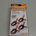 HORUSDY 4-Pack Spring Clamps Heavy Duty, 7-inch Large Plastic Clamps for Crafts with 3.7 Inch Jaw Opening for DIY, Gluing, Clamping and Securing