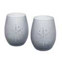 Table Tops Gallery 2 Piece Grey Snowflake
