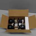 [2 Pack] BESTTEN Keyed Entry Door Knob, Entrance Door Lock, Keyed Different, Standard Ball, Matte Black