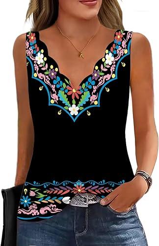 Womens Summer Tops Seashell V Neck Sleeveless Textured Tank Tops Dressy Knit 2025 Cute Basic Blouses Shirts Size Large