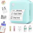 Label Maker Machine with Tape - Mini Sticker Printer Bluetooth Label Printer for Home Office Organization, Portable Thermal Sticker Maker Print Pod with Multiple Templates for Phone