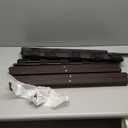 2 Pack Luggage Rack, Folding Luggage Rack for Guest Room, Brown Bamboo Suitcase Stand Holds up to 131 lb, Luggage Stand with Storage Shelf for Hotel, Bedroom