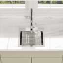 15 Inch Drop In Kitchen Sink - Beslend ADA 6 Inch Depth 15x15 Drop In Worksation Sink Topmount Stainless Steel 16 Gauge Mobility Friendly Sinks for Wheelchair Accessible Kitchen, 15"x15"x6"