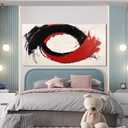 Black And White Wall Art Prints Large Abstract Wall Art Decorations 29"x58"