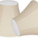 Fabric lamp shades,Lamp shades set of 2, boho lamp shade,linen lamp shade,6" Top x 14" Bottom x 10" High(Spider),white lampshades for floor lamps,living room lamp shades set of 2 (Pale Gold)