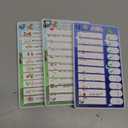 3 in 1 Bedtime/Morning/Daily Routine Chart for Kids, Magnetic Chore Chart for Kids with Cute Chore Stickers, Visual Schedule for Kids with Autism, Cute to Do List Checklist for Kids