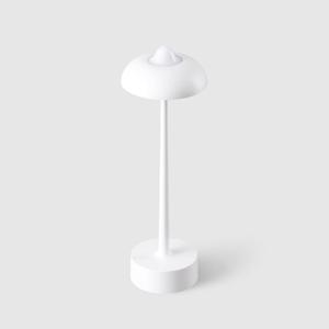 DAWALIGHT White Battery Operated Table Lamp, Cordless Rechargeable LED Desk Lamp 5200mAh, Waterproof 3Level Dimming 2700K6500K, Aluminum Portable Outdoor Light