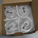 Glenkach Ribbed Glass Tumbler with Lid and Straws, Resuable Ice Coffee Cups, To Go Iced Coffee Cups for Water, Smoothie, Matcha, Iced Tea Fruit Juice, Clear, 13oz, Set of 4