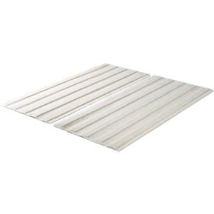 Zinus Compack Vertical Wood Slats, Fabric Covered Bunkie Board, Box Spring Replacement, No Assembly Required, Natural, Full