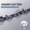 3-Pack 20 Inch Chainsaw Chain 3/8" Pitch .058" Gauge 72 Drive Links Compatible with Husqvarna X-cut C85, C83S, 455 Rancher, Oregon 73EXL072G, 73DPX072G, Jonsered and More