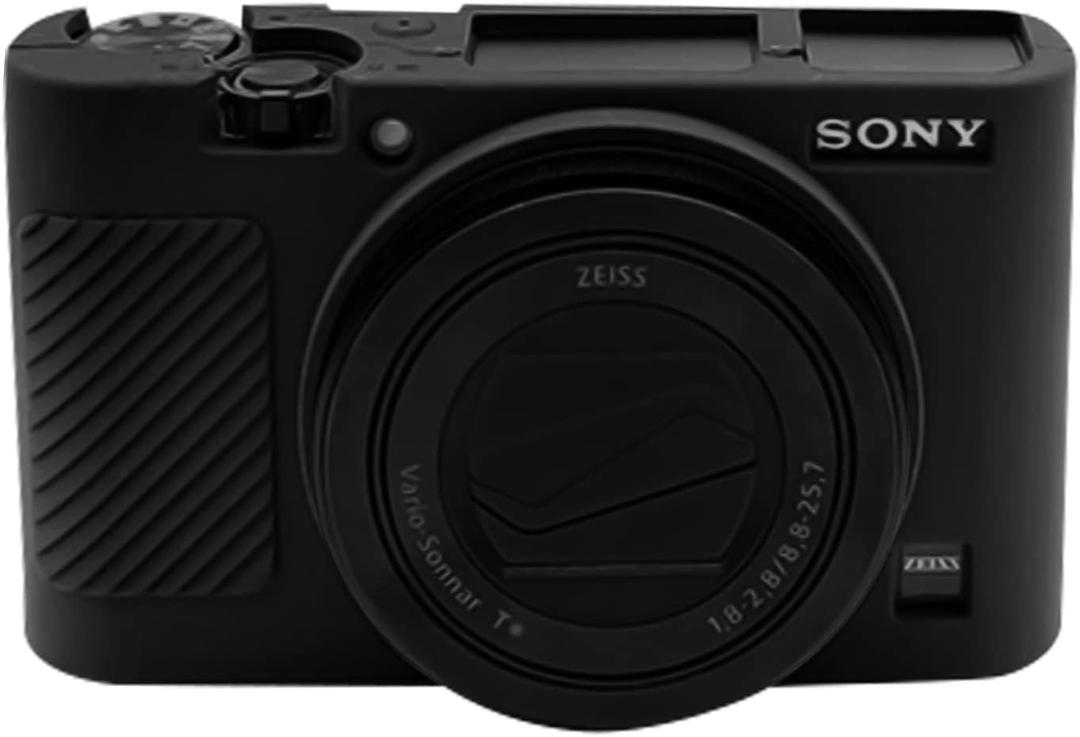 Easy Hood RX100 VII Case,Soft Silicone Protective Cover Protector Skin for Sony DSC-RX100 III RX100 V RX100 IV RX100 VII Digital Camera (Black)