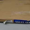 HIGHCRAFT Premium Elongated Toilet Seat with Slow-Close Design & Adjustable Hinges - Molded Wood Toilet Seat - Fits Standard Elongated Toilets - Oval Seat in White