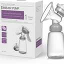 Manual Breast Pump Portable Breast Pump for Travel, Extractor de Leche Manual, Milk Catcher, Breastfeeding Essentials, Handheld Breast Shield & Accessories 5 Fl Oz/150ml+Lid+35mm Flange