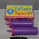 Balloon Pump Hand Held, Inflator Air Pump for Balloons - 2Way Dual Action, 2Pack: Friends can Help - Easy to Use, 100% Lifetime Satisfaction - Sturdy Ballon Inflator Pump