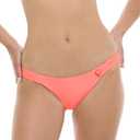 Body Glove Women's Standard Smoothes Surf Rider Solid Fuller Coverage Bikini Bottom Swimsuit with Clean Finish Front, Coral L