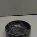5.91'' Large Decorative Marble Bowl for Home Decor, Key, Incense Burner, Smudge, Coffee Tables Centerpiece, Soap Serving (Black)