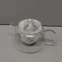 Viva Nicola All Borosilicate Glass Teapot with Tea Included, Lid, with Removable Infuser for Loose Leaf Tea - No Metal Or Plastic for The Perfect Brew, 25oz Tea Maker, Stove Top Safe, No Drip Spout