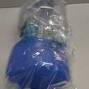 AQUAFIT 1 Gallon Water Bottle with Time Marker - Straw & Chug Lid - BPA Free Gym Water Bottle with Straw - Big Gallon Jug (Blue Skies, 128 oz - 2 Lids)