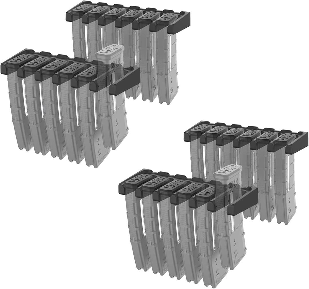 PMAG Wall Mount,AR Mag Holder, Mag Storage Rack for Amend 2, Hexmags, MFTmags,Magazine Display for PMAG 30 Round 5.56 223