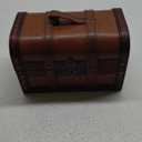 Vintiquewise(TM Decorative Wood Leather Treasure Box (Large Trunk Only)