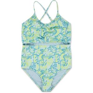 Hurley Girls' 1-piece Cut Out Swim Suit (Turquoise Waves)