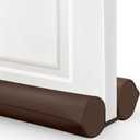 Comfyanno Under Door Draft Stopper - Bottom Door Gap Filler & Seal - Fits 30 to 36 Door, Block Cold Air, Noise, Sound, Wind, Bugs, Easy to Install, Double Side Block, No Adhesive, Brown