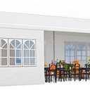 10X30 Party Tent, Outdoor Tents for Parties, Wedding Tent with 8 Removable Sidewalls, Gazebo Shelter with Stakes & Ropes for Outdoor Wedding Party