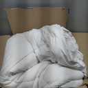 Amazon Basics White Down Alternative Comforter and Duvet Insert with Corner Tabs, Machine Washable, King, All-Season, 102 x 90 inches